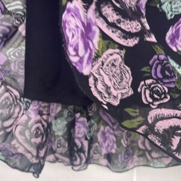 Purple Floral Lola Skirt - Picture 2 of 5
